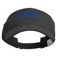 thumbnail image 5 of Hawaii Script Embroidered Pro Style Cotton Twill Washed Visor - Black OSFM, 5 of 5