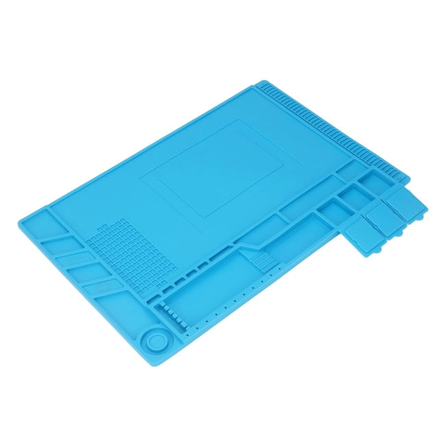 Repair Work Mat, Part Grooves 450x300mm Silicone Anti Static Pad For Maintenance