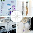 thumbnail image 7 of 4 Pack Wind Chime Supplies Top Ring Transparent Top Circles of Wind Chime Wind Chime Making Supplies Acrylic O Ring with 1 Roll Elastic Thread for Outdoor Home Garden Patio, 7 of 7