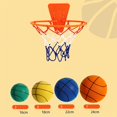 thumbnail image 2 of Pelota de entrenamiento interior de baloncesto silenciosa y duradera, baloncesto de esponja elástica para niños, juguetes para niños, regalo de cumpleaños para niños mayores de 3 años, 2 of 5