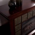thumbnail image 4 of Bishop 60 Electric Fireplace with Faux Slate for TVs up to 58, Warm Brown Walnut, 4 of 9