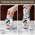 thumbnail image 6 of 2 Pcs Pioneer Flower Floral Print Pattern Kitchen Towels, Funny Microfiber Dish Towel Set, 18" X 26" Tea Towels, 6 of 6