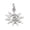 Silver, variant on Sun Charm Pendant for Jewelry Making DIY Earring Necklace Keychain Accessories
