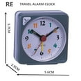 thumbnail image 4 of Ruibeauty Square Mini Alarm Clock Travel Alarm Clock Silent Alarm Clock Alarm Clock, 4 of 5