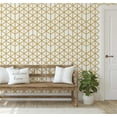 thumbnail image 5 of S4sassy Self-Stick Decorative Wallpaper, Geometric Cube Print Wall Paper, Waterproof Contact Paper, Yellow, 25"x240"inch Removable Renter Friendly Wall Covering For Bedroom, Dining room, 5 of 9