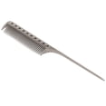 thumbnail image 2 of Rat Tail Hair Comb, Professional Metal Rat Tail Comb Teasing Comb Styling Comb Barber Aluminum Metal Comb for Salon & Personal Use, 2 of 7