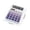 Purple, variant on Double Power Desktop Calculator - 12-Digits LCD Screen Solar Battery Powered Arithmetic Calculator Sensitive Button Lightweight Computing Tool for Office Home Business Shop Daily Accounting