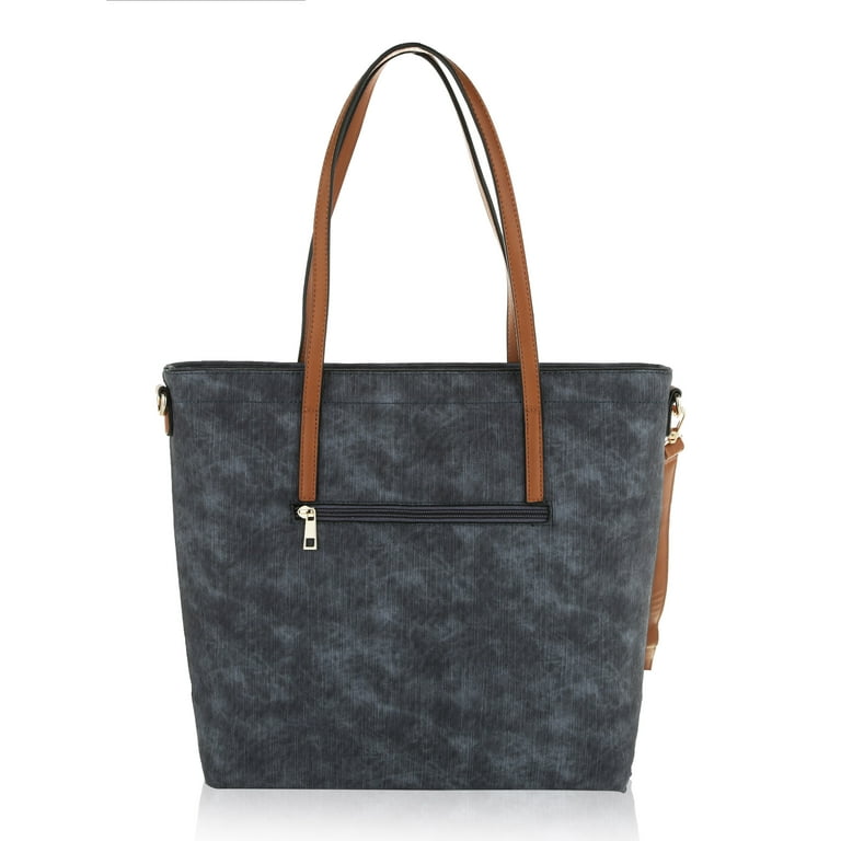MKF Collection by Mia K. Franny Vintage Wash Tote Shoulder Bag