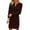 Red, variant on Women's Knitted Mid Length Casual Dress Solid Split Loose Pullover Comfortable Woolen Dress for Everyday Wear