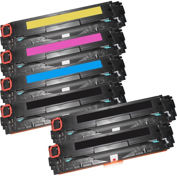 6 Inkfirst® Remanufactured Toner Cartridges Replacement for HP CF380X CF380A CF381A CF382A CF383A 312A Color LaserJet Pro M476dn