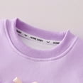 thumbnail image 5 of 5-6 Years Toddler Girls Winter Clothes Fall Outfits Long Sleeve Sweatshirt and Jogger Pants Sets 6-12 Months 12-24 Months 2T 3T 4T 5T 6T 7T 8T 9T Children,Purple, 5 of 6