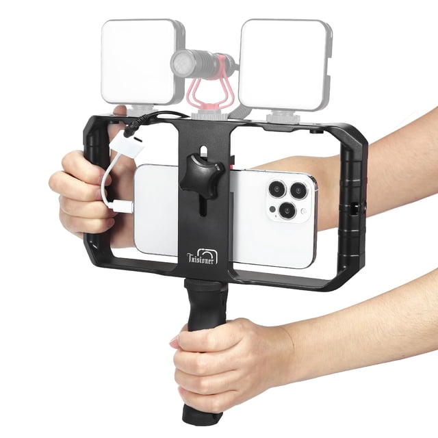 Plataforma de video para teléfonos inteligentes Hand Grip Stabilizer Taisioner