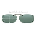 thumbnail image 4 of Solar Shield Dioptics Unisex Rectangle Fashion Sunglasses, Gunmetal , 50 Rec A, 4 of 7