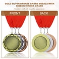 thumbnail image 4 of Uxcell Award Medals Place Winner Medals with Red Ribbon Prize Medals for Competitions Sport Meetings Spelling s Multicolor, 4 of 7