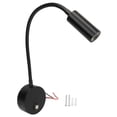 thumbnail image 1 of LED Reading Light DC12 to 24V Touch Adjustment USB Charging Port RV Bedside Reading Lamp for Trucks Campers Black, 1 of 5