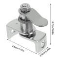 thumbnail image 2 of ETHZZLE Keyless Camper Lock for Door Latch Lock Silver Stainless Steel 1Pcs, 2 of 7
