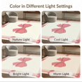 thumbnail image 7 of ODIKA Round Ribbon Motif Boho Border Center Seamless Pink Coquette Refined Structured Pet Friendly & Kids Safe Play for Playroom, Bedroom, Reading Nook, 7 of 7