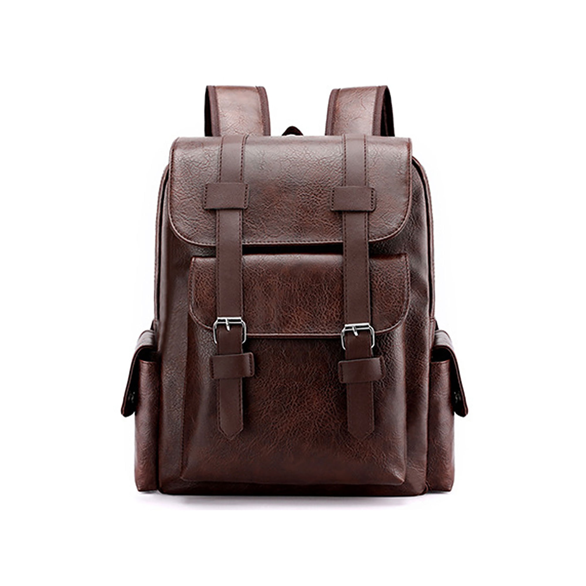 Pu Leather Backpack Multi-Functional Large Capacity College Laptop
