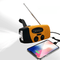 thumbnail image 4 of Radio portátil multifunción con manivela manual para prevención de desastres con luz LED de emergencia inalámbrica con 3 LED, 4 of 6