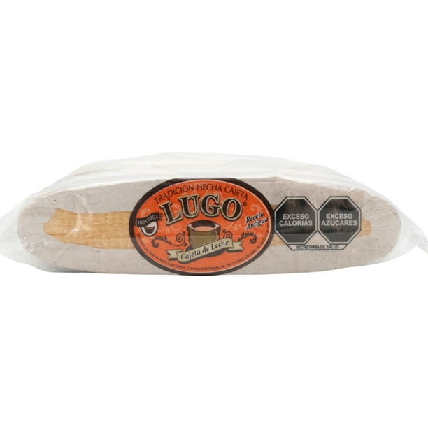 Cajeta Artesanal Lugo Paquete de Madera Mediano 300 g 100% Leche de Vaca LUGO Cajeta 300 g