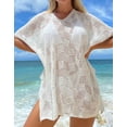 thumbnail image 5 of Alsol Lamesa Women's Bathing Suit Cover Ups Crochet Cover Up For Swimwear Beach Dress Bikini Cover-up, 5 of 5