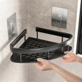 thumbnail image 3 of Bathroom Accessory Shelf No-drill Storage Organizer Aluminum Alloy Shampoo Corner Rack Wall Shelves Bathroom Accessory Accessories For Kitchen, 3 of 5