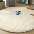 thumbnail image 2 of Mdesiwst Children Room Carpet Super Soft Luxury Round Fluffy Area Rug Anti-slip Bottom Comfortable Plush 80cm Solid Color Bedroom Nursery Area Carpet Kids Room, 2 of 8