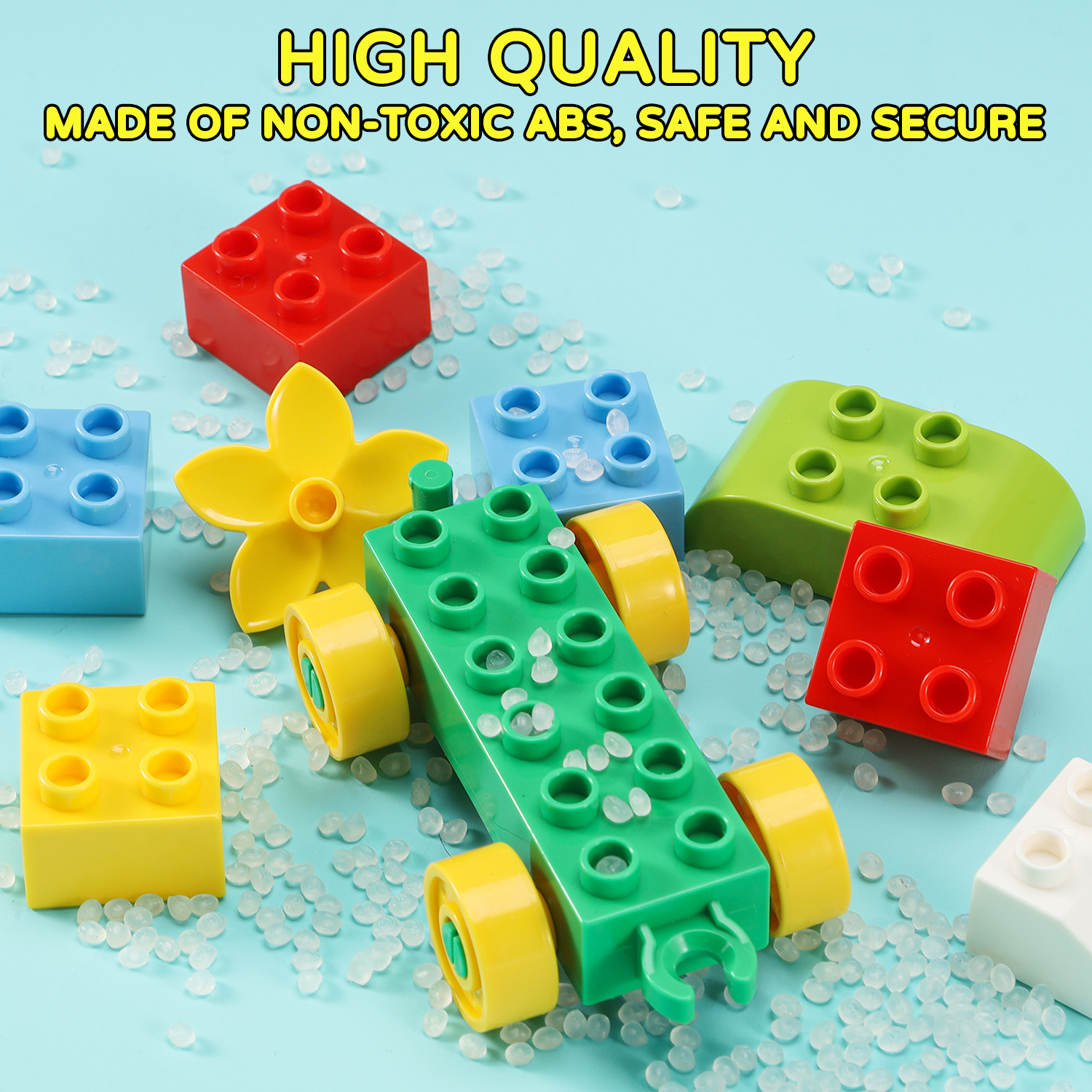 Jurassic Theme Building Blocks Dinosaur, Building Blocks ToysWith A Big T-rex,A Counting Train,and Three Dinosaurs,Compatible With All Major Brands, Gift For Kids Toddlers Boys Girls Age 3,4,5,6,7,8+