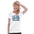 thumbnail image 3 of US Navy Logo Mom Defending Freedom Women's T Shirt Ladies Tee Brisco Brands S, 3 of 5