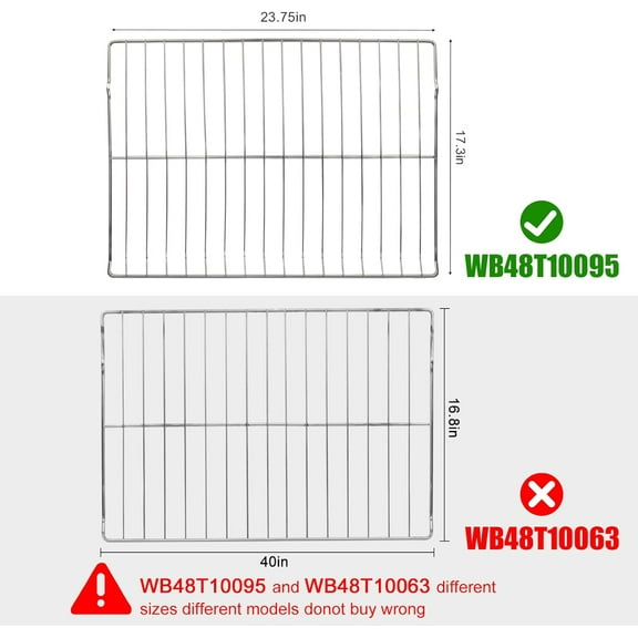 Replacement Oven Rack for  Range Stove - 304 Stainless Steel,  & Safe
