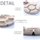 thumbnail image 5 of Caja de refrigerios para mesa de centro, bandeja para frutas secas, contenedor dividido para melones dulces, contenedor portátil para refrigerios domésticos, diseño plegable de 2 niveles,, 5 of 9