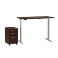 thumbnail image 1 of Move 60 Series 60W x 30D Adjustable Desk Set in Mocha Cherry - Engineered Wood, 1 of 7