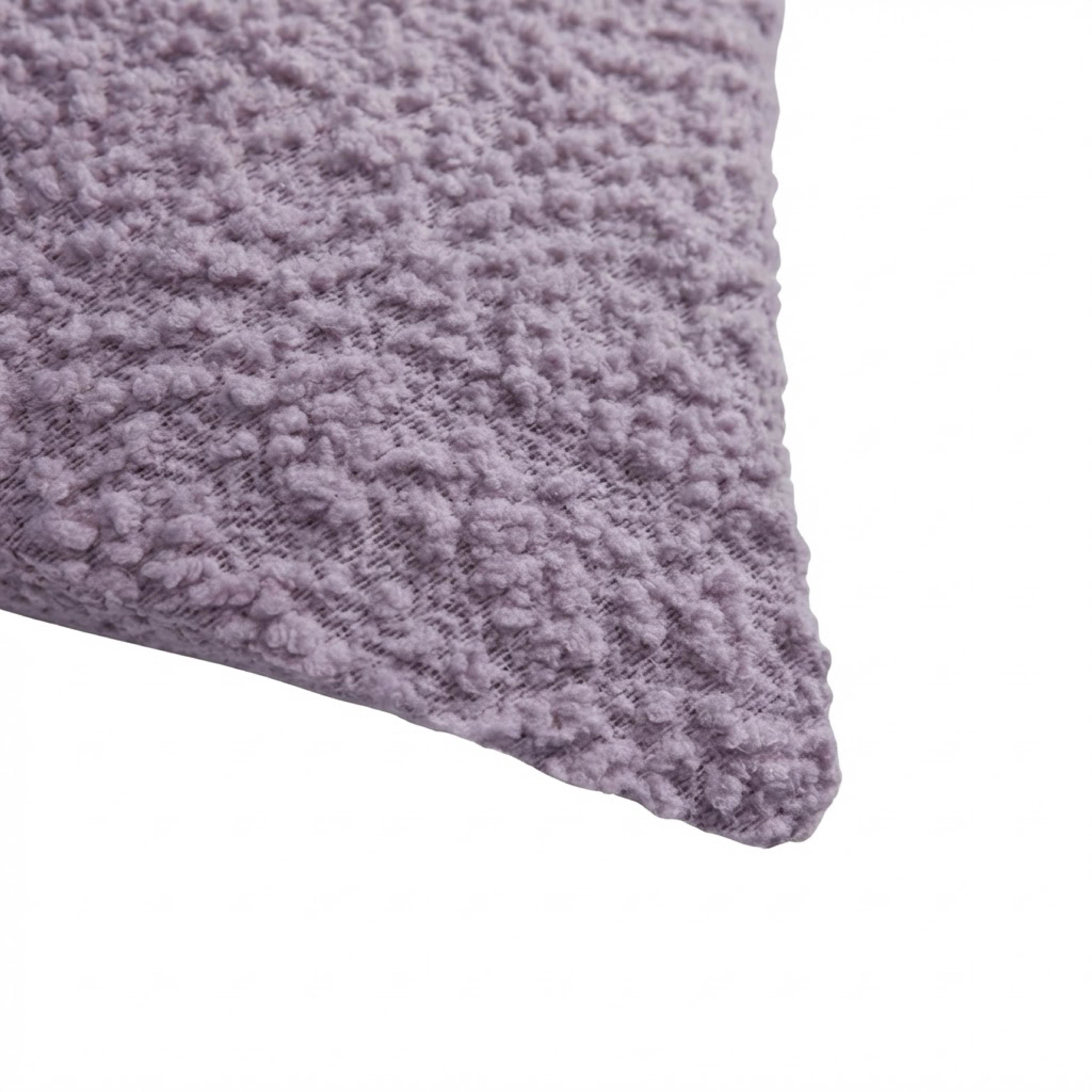 Mainstays 18"x18" Boucle Decorative Throw Pillow Cover- 2Pk- Hazy Purple