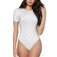 thumbnail image 1 of Fotbe Travel Around The World Airplane Body de Mujer con Cuello Redondo y Mangas Cortas, Sin Mangas Ajustado, Suave, Cómodo y Básico-Medium, 1 of 7