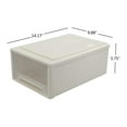 thumbnail image 3 of 4 Pack Stacking Storage Chest Drawer, 12 Quart Organizer Box Bin, 3 of 7
