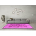 thumbnail image 3 of Ahgly Company Indoor Square Oriental Pink Industrial Area Rugs, 6' Square, 3 of 4