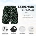 thumbnail image 3 of Lsque Monster Cartoons Pattern Swim Trunks- Bathing Suit Compression Liner - Beach Swim Shorts Swimwear - (S-3XL) - Stretch Quick Dry-Medium, 3 of 6