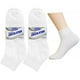 thumbnail image 1 of 6 pares de calcetines tobilleros circulatorios para diabéticos, de apoyo para la salud, para hombre, holgados, blancos, tallas 10-13, 1 of 7