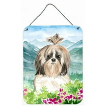 Mountain Flowers Shih Tzu Wall or Door Hanging Prints