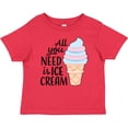thumbnail image 3 of Inktastic All You Need is Ice Cream with Ice Cream Cone Boys or Girls Baby T-Shirt, 3 of 5