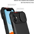 thumbnail image 5 of for iPhone 11 Case with Slide Camera Cover, ArmourSilicone TPU Bumper Tough PC Cover with Bulit in Kickstand, Military Shockproof Absorption Protective Cell Phone Case for iPhone 11 Black, 5 of 14