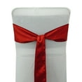 thumbnail image 2 of Darling Souvenir Pack Of 25 Satin Chair Sashes Bow Sash For Wedding & Events Supplies Party Decoration Chair Cover Sash - Colors Available, 2 of 5