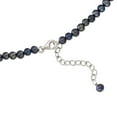 thumbnail image 3 of Ross-Simons 5-11.5mm Graduated Black Cultured Pearl Necklace With .24 ct. t.w. Diamonds and Sterling Silver, Women's, Adult, 3 of 6
