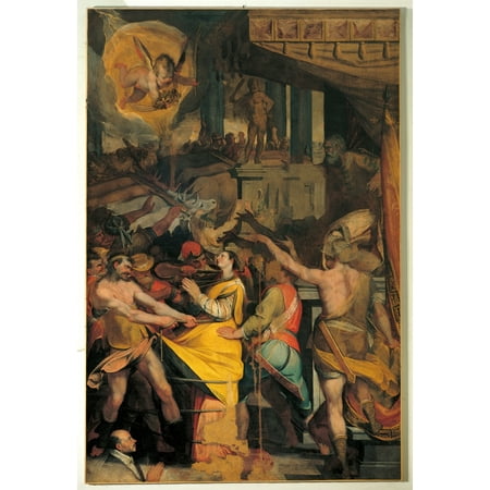 The Martyrdom Of St Lucia Stretched Canvas -  (24 x