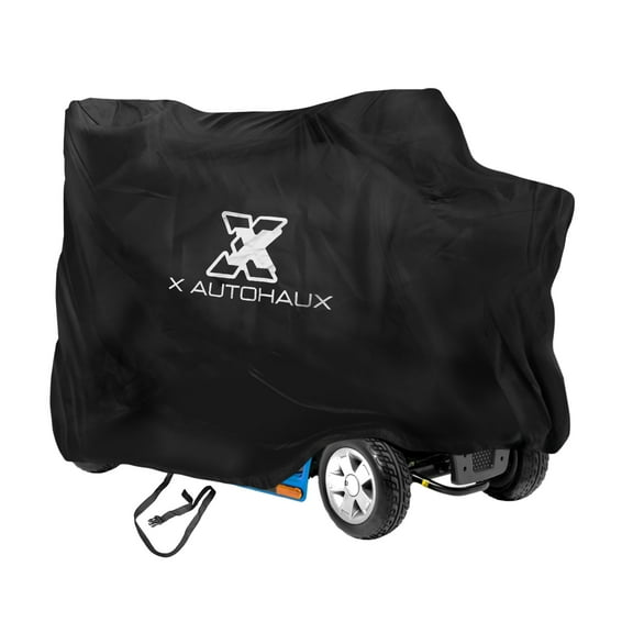 Unique Bargains Mobility Scooter Cover Rain Protector 210D Oxford Motorcycle Cover Black 48x22x38 inch