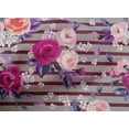 thumbnail image 4 of oneOone Cotton Cambric Pink Fabric Stripe & Rose Floral Sewing Craft Projects Fabric Prints By Yard 42 Inch Wide, 4 of 4