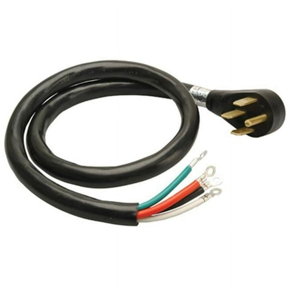 09046ME 6-2 And 8-2 Round Range Cord, Black - 6 ft.
