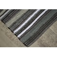 thumbnail image 5 of Grey Cotton Striped Door mat Rug Indoor - 2x3' Entrance Entryway Rug Non Slip Kitchen Bath Mat Home Décor, (24 x 36"), 5 of 7