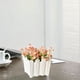 thumbnail image 5 of Modern Plastic Flower Vase Set, Decorative Planter Pot for Home Decor, Bookshelf Mantel Table Fireplace Coffee Table Living Room Office Centerpiece, Geometric Minimalist Floral Arrangement Holder, 5 of 6