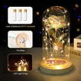 thumbnail image 3 of Rosa de La Bella y La Bestia JanHm Rosa Eterna Galaxia Con Luz LED, 3 of 5